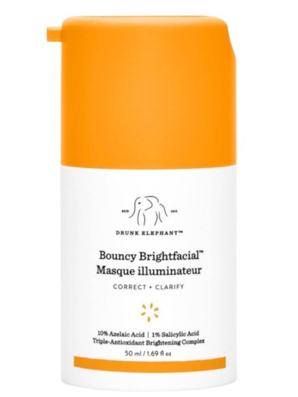 Drunk Elephant Bouncy Brightfacial Clarifying Mask 50 ml Azeliac Salicylic Acid
